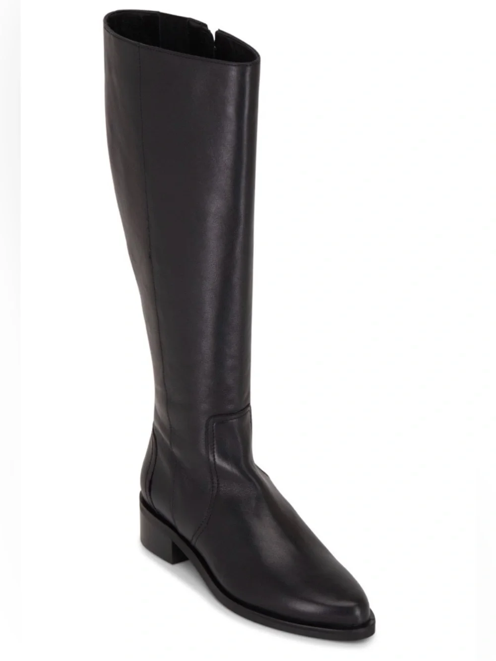 Aquatalia Gracelynn Leather Knee High Boots | Black | Size 9.5